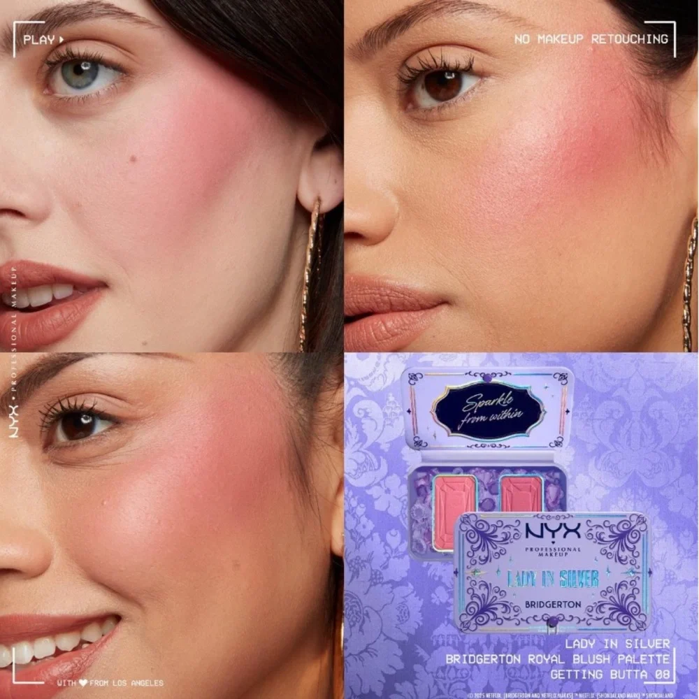 NYX Bridgerton Buttermelt Royal Blush Duo “Lady In Silver”
